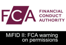 FCA warns on permissions needed for MiFID II